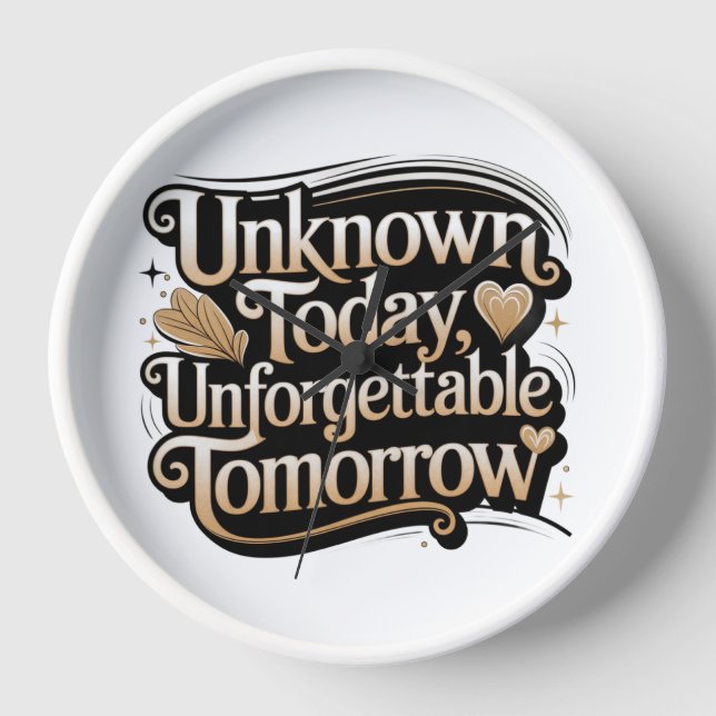 Reloj Unknown Today, Unforgettable Tomorrow (Anverso)