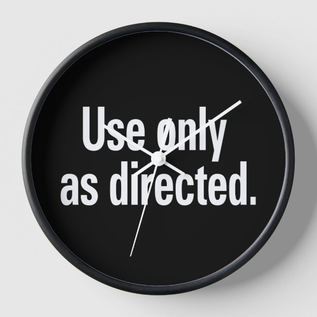 Reloj Usar sólo como texto blanco dirigido (Anverso)