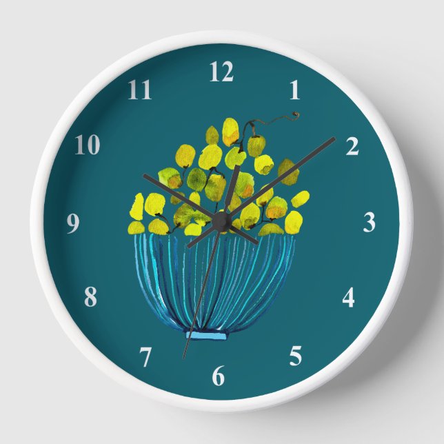 Reloj uvas acuarelas (Anverso)