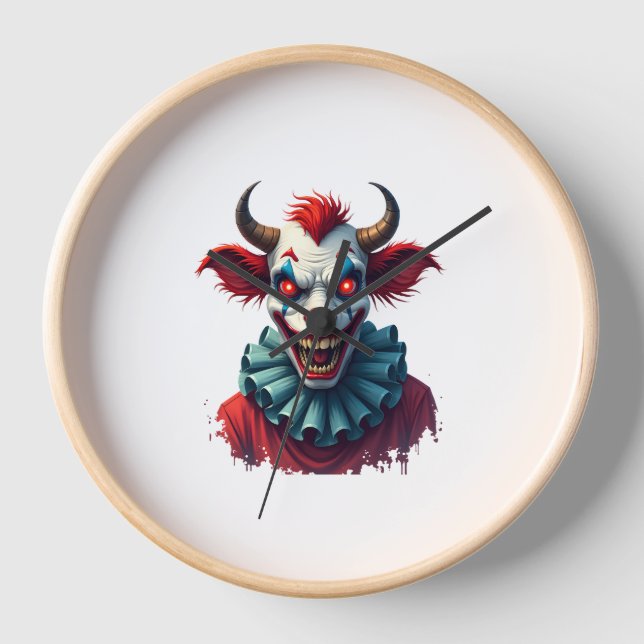 Reloj Vaca de Payaso del Terror (Anverso)