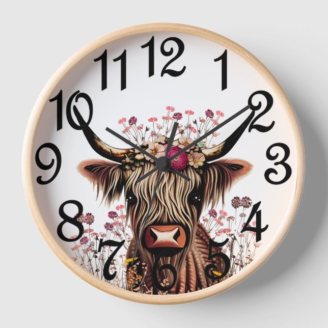 Reloj Vaca Highland (Anverso)