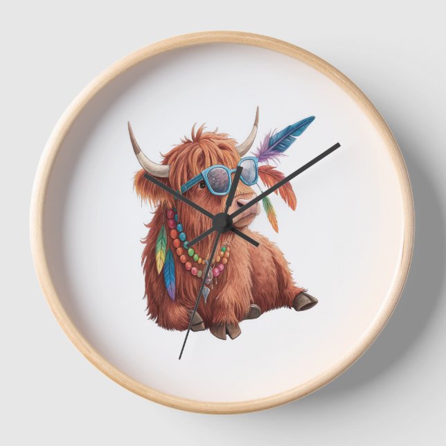 Reloj Vaca Highland , Vaca Guay , Cristal de sol (Anverso)