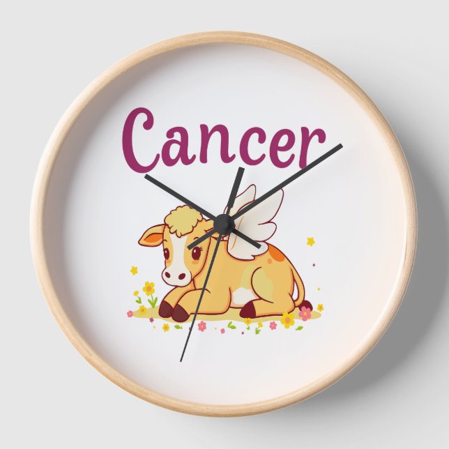 Reloj Vaca Zodiaca de Cáncer, Cáncer Curado (Anverso)