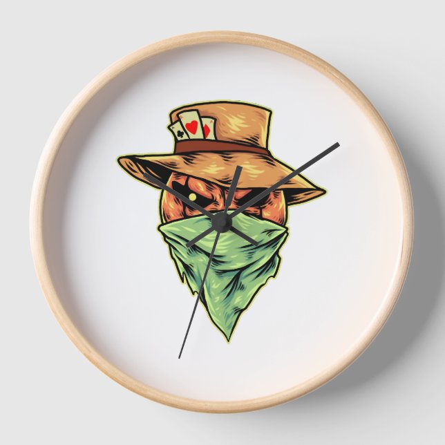 Reloj vaquero en halloween (Anverso)