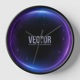 reloj vectorial futurista