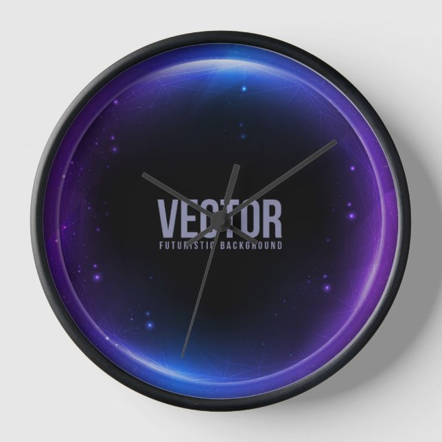 reloj vectorial futurista (Anverso)