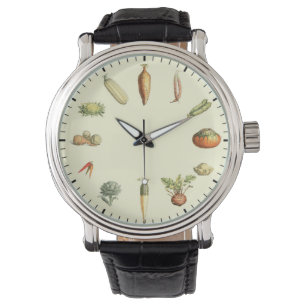 Reloj vegetal exótico - Reloj de cocina vegetal in