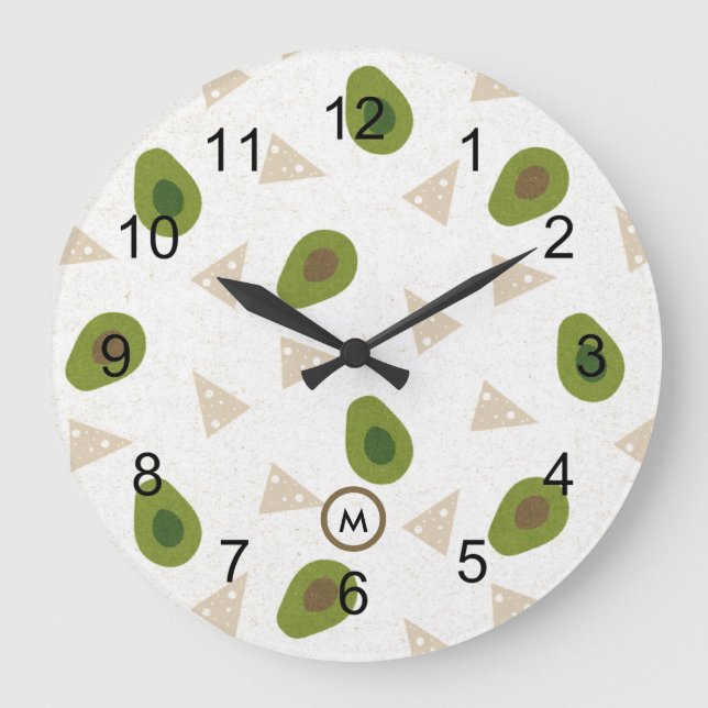 Reloj verde aguacates (Anverso)