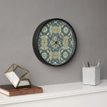 Reloj Verde azulado azul Verde gris naranja Hip Bohemian<br><div class="desc">Hermoso diseño contemporáneo de mosaico bohemio amarillo ocre, verde gris, azul verde azulado y gris. Diseño moderno y fresco para el experto en tendencias y amante del arte trendsetter de cadera, estilo retro vintage o amante de los motivos geométricos abstractos. Este divertido y bonito diseño hipster está disponible en una...</div>