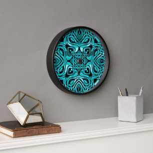 Reloj Verde azulado de moda Turquesa Hip Azul Bohemian B