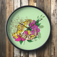 Verde Gecko Amarillo Leopardo