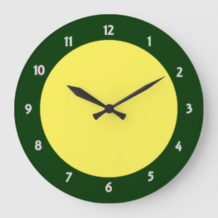 Reloj verde trazo blanco número de reloj cara relo