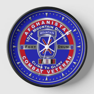 Reloj Veterano de la 10ª División de Montaña en Afganist