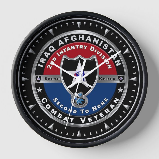 Reloj Veterano de la 2ª División de Infantería en Irak y (Anverso)