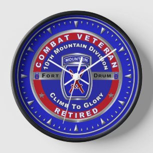Reloj Veterano retirado de la 10ª División de Montaña