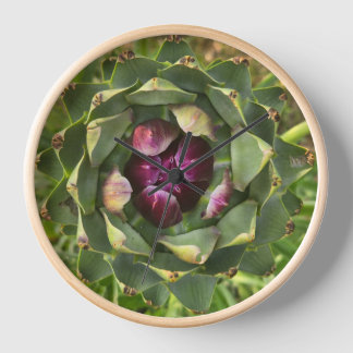 Reloj Vibrant Green and Purple Tuscan Artichoke