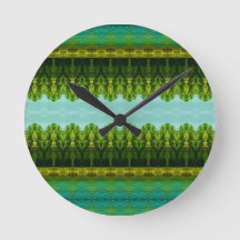 Reloj vibrante con verde tierno