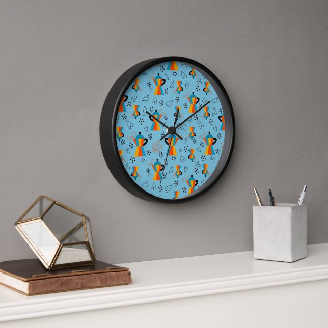 Reloj Vibrantes Naranjas blues Coffs Avers Cita (Oficina)