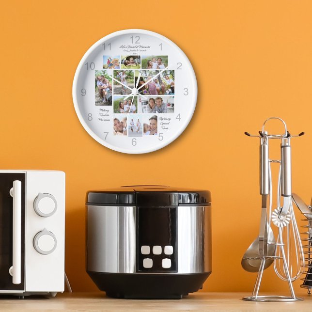 Reloj Vida Hermosos Momentos 11 Nombre de Collage de fot (Subido por el creador)