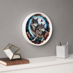 Reloj Vidrio contenido Look Wolf Pair