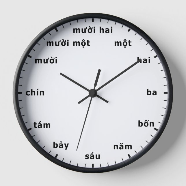 Reloj vietnamita Número de hora de Vietnam (Anverso)