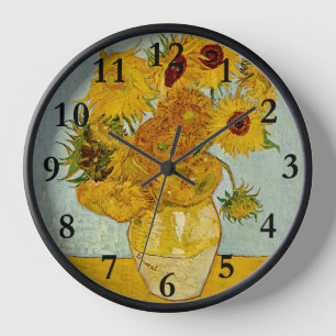 Reloj Vincent Van Gogh 12 Girasoles Impresionista