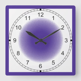 Reloj - Viñeta púrpura con marco