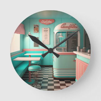 Reloj vintage de diner de los años 1950
