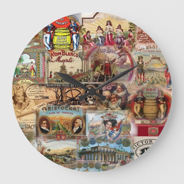 Reloj vintage de nostalgia cubana (Anverso)