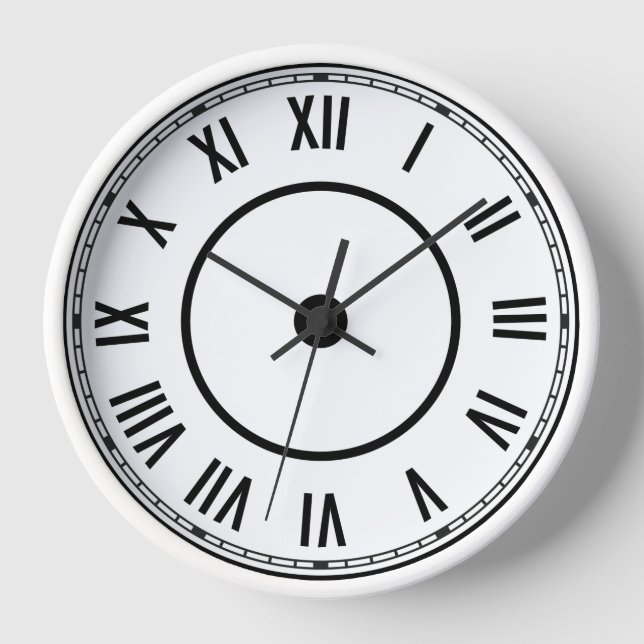 Reloj vintage de números romanos (Anverso)