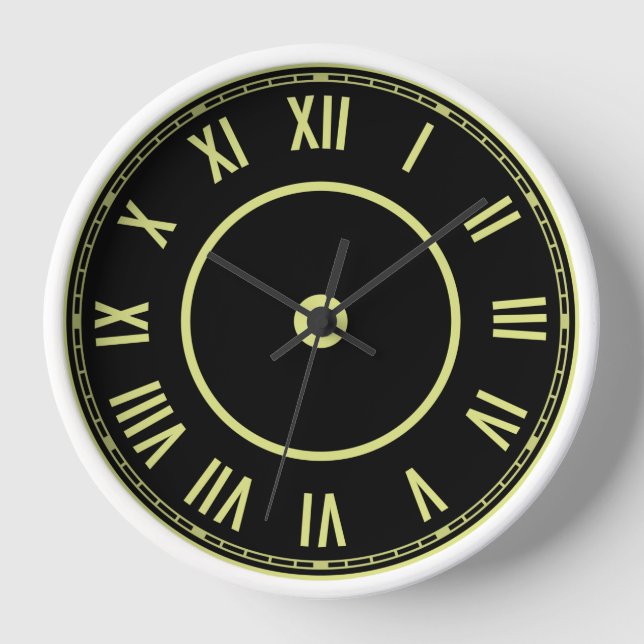 Reloj vintage de números romanos (Anverso)