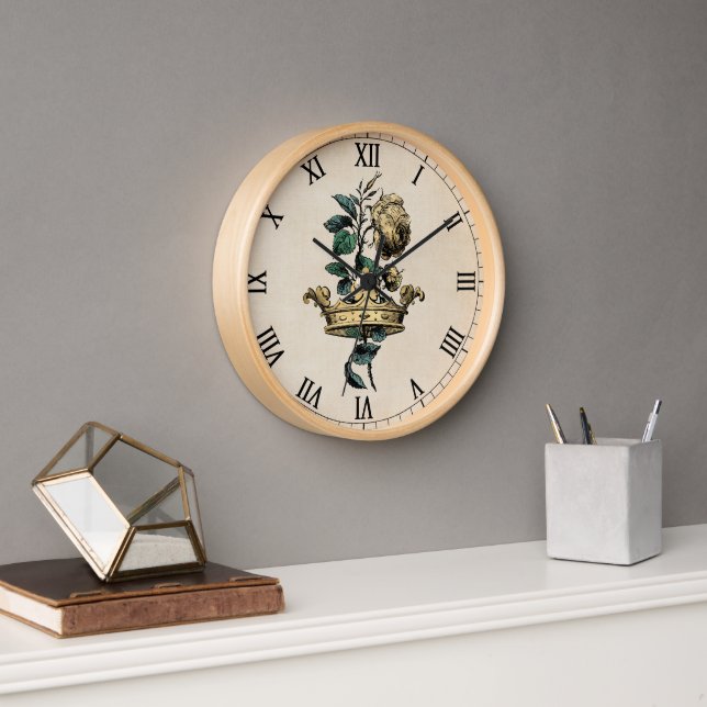 Reloj Vintage Gold Crown & Rosa (Oficina)