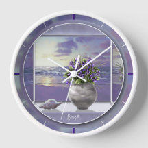 violetas en tarro lunar