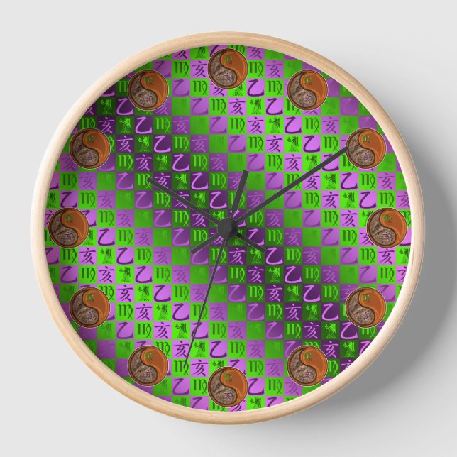 Reloj Virgo & Jabalí de Madera (Anverso)