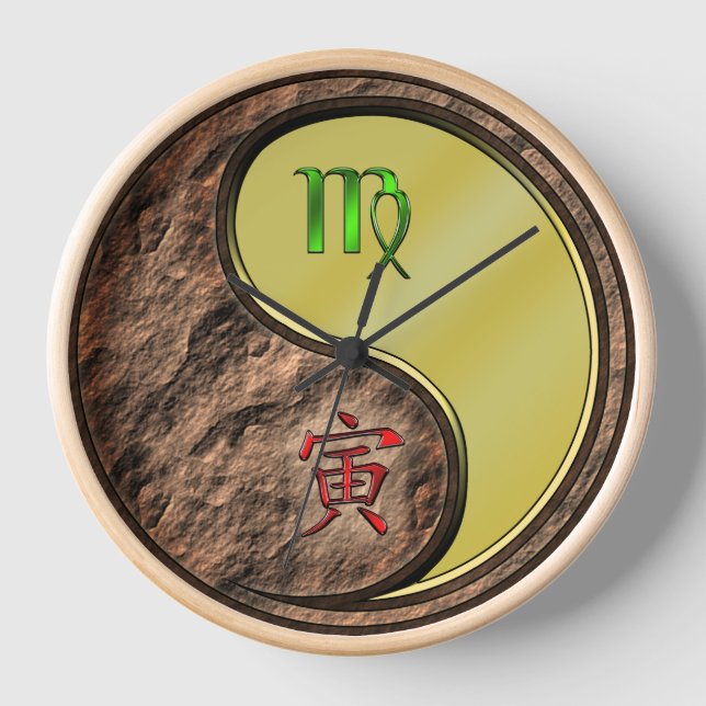 Reloj Virgo & Tigre de Metal (Anverso)