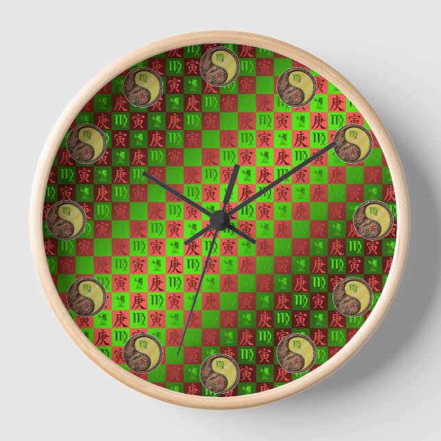 Reloj Virgo & Tigre de Metal (Anverso)