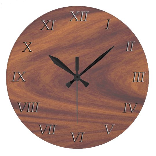 Reloj - viruta con números del metal