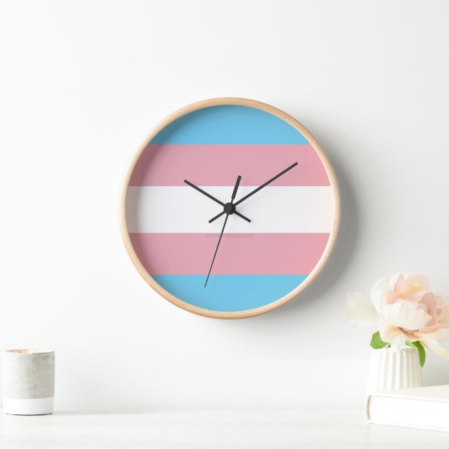 Reloj Visibilidad de la bandera del orgullo transgénero  (Hogar)