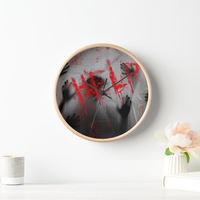 Reloj Visual grueso con tema de terror escalofriante de  (Hogar)