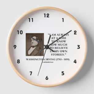 Reloj Washington Irving Siempre en Apuros para Creer His