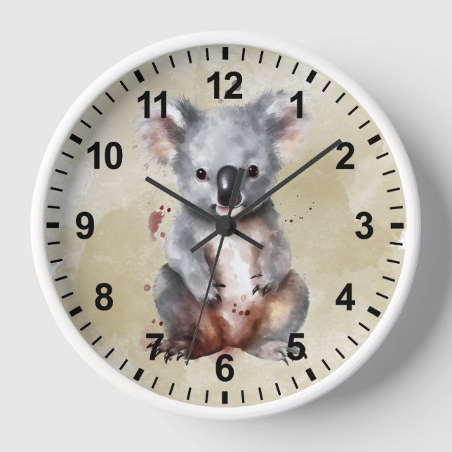 Reloj Watercolor Koala Bear (Anverso)