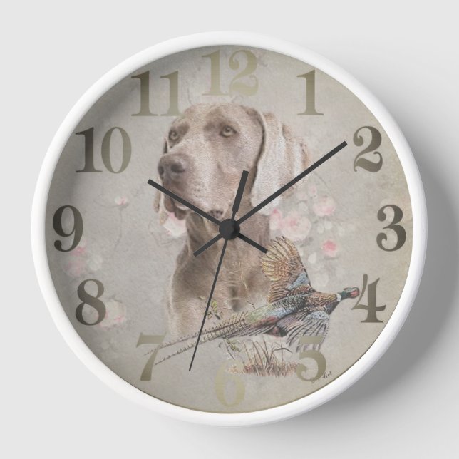 Reloj Weimaraner (Anverso)