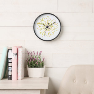 Reloj Whimsical Floral Wall Art