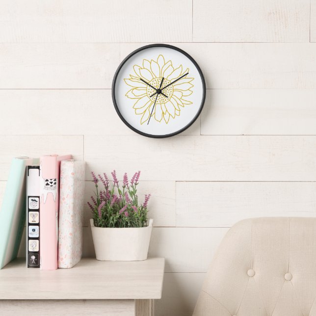 Reloj Whimsical Floral Wall Art (Sala de lectura)