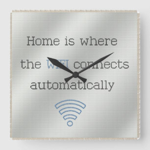 Reloj WIFI para el hogar de Cross Stitch