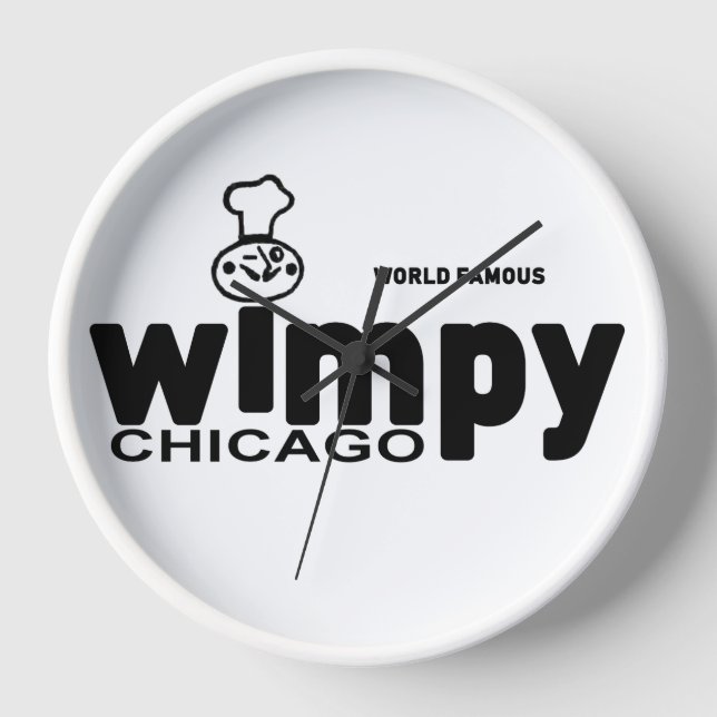 Reloj Wimpy Grills Restaurantes, Chicago, Illinois (Anverso)