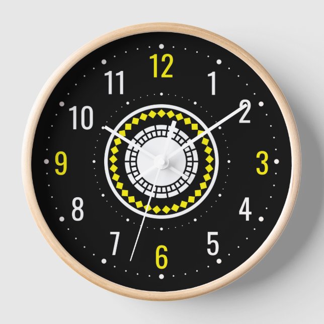 Reloj World Time international - Análogo negro vintage (Anverso)