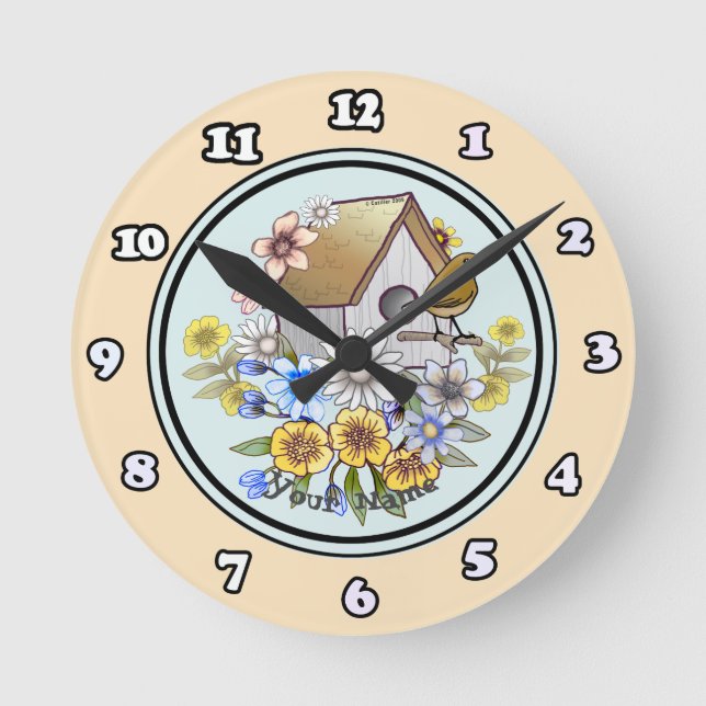 Reloj Wren de Birdhouse (Anverso)