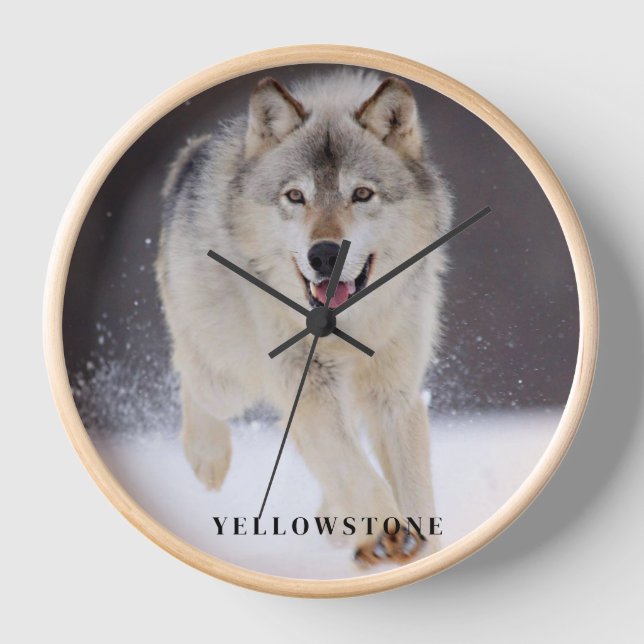 Reloj Yellowstone Wolf (Anverso)