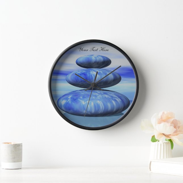 Reloj Zen Arctic Stones Balance Wall Clock (Hogar)